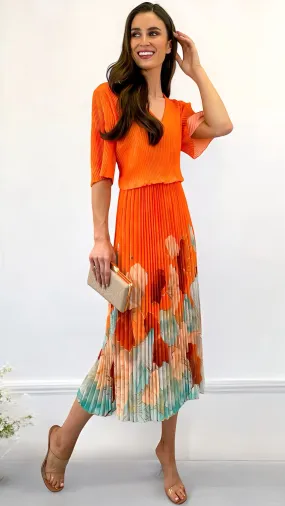 A1755 Mandy Orange Loose Top Dress