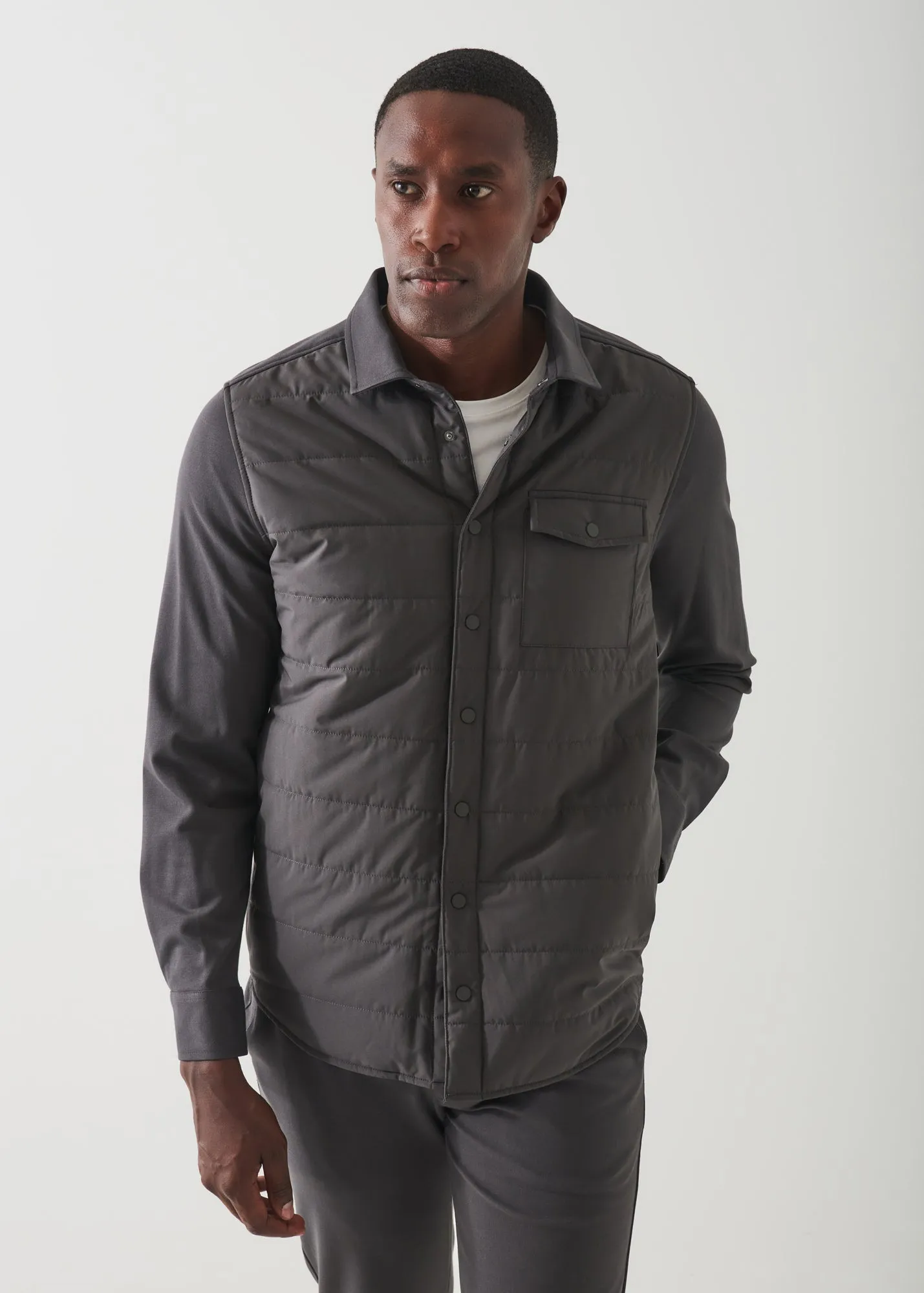 ACTIVE QUILTED SHIRT JACKET