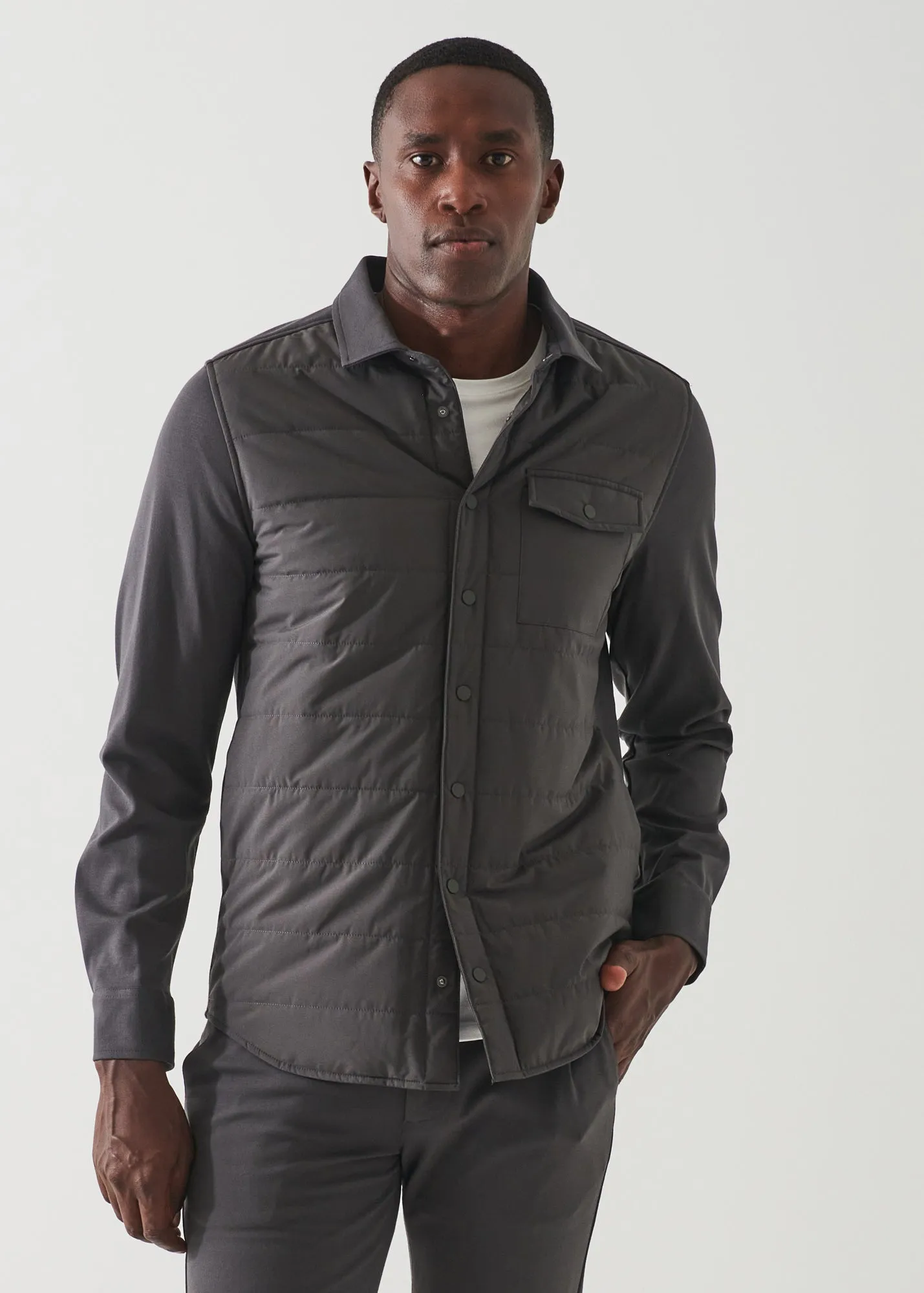 ACTIVE QUILTED SHIRT JACKET