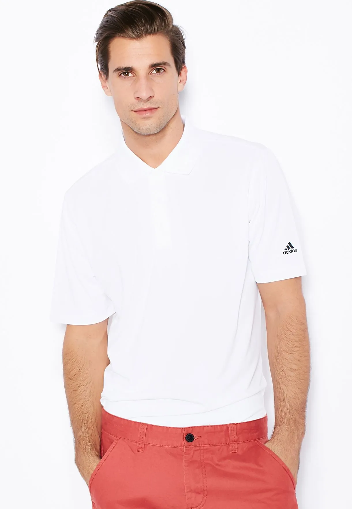 Adidas White Golf Polo Z85739