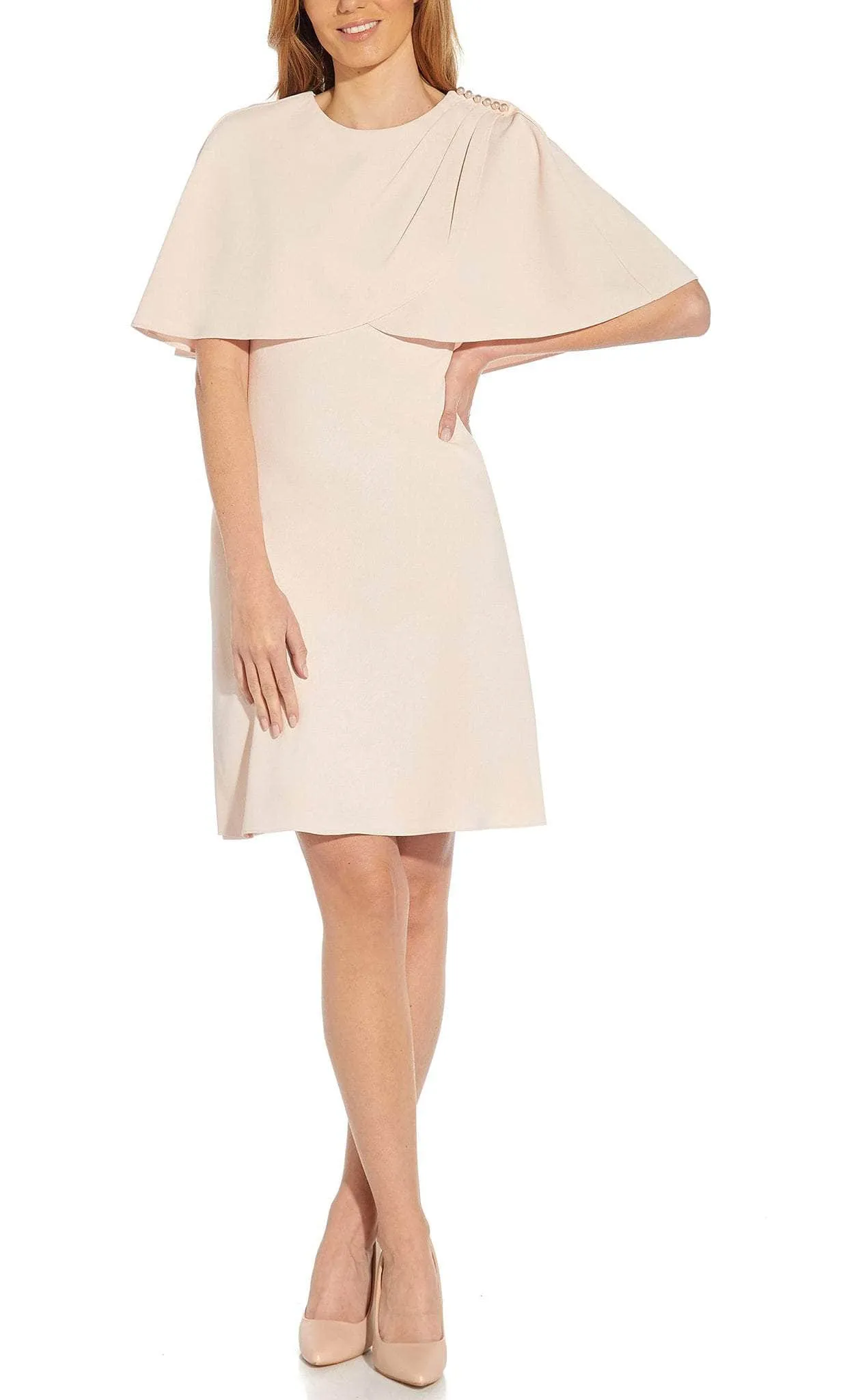 Adrianna Papell AP1D104636 - Poncho Styled Minimalist Dress