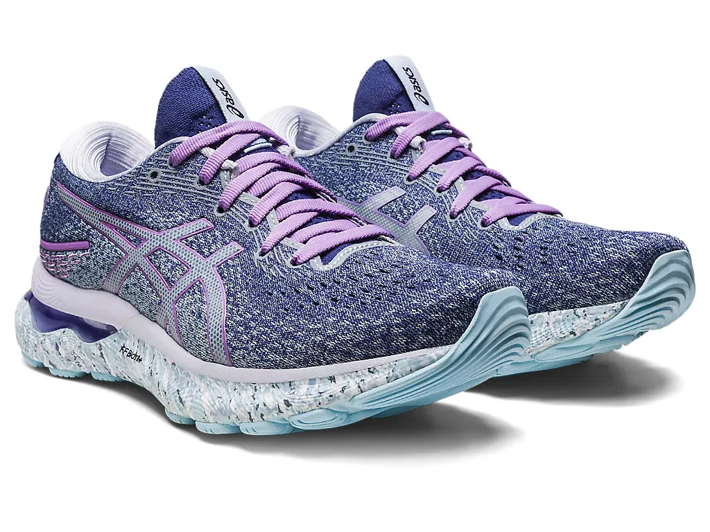 ASICS Women's GEL-NIMBUS 24 (Twilight Blue/White)