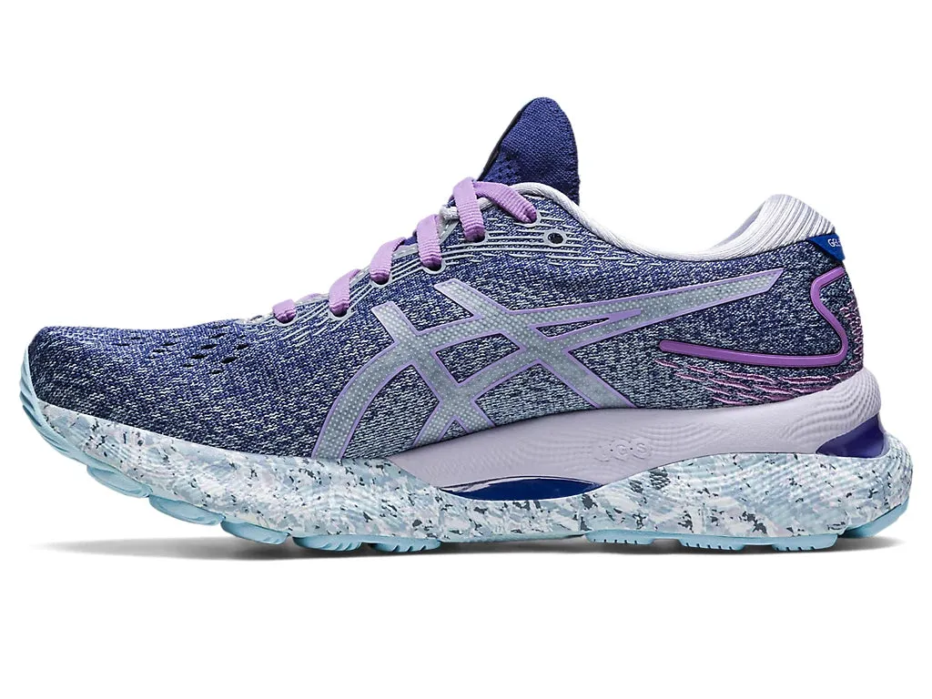 ASICS Women's GEL-NIMBUS 24 (Twilight Blue/White)