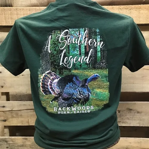 Backwoods Born & Raised Southern Legend Turkey Unisex Bright T Shirt