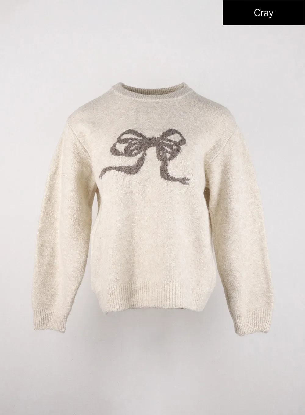 Balletcore Crew Neck Ribbon Sweater OD327