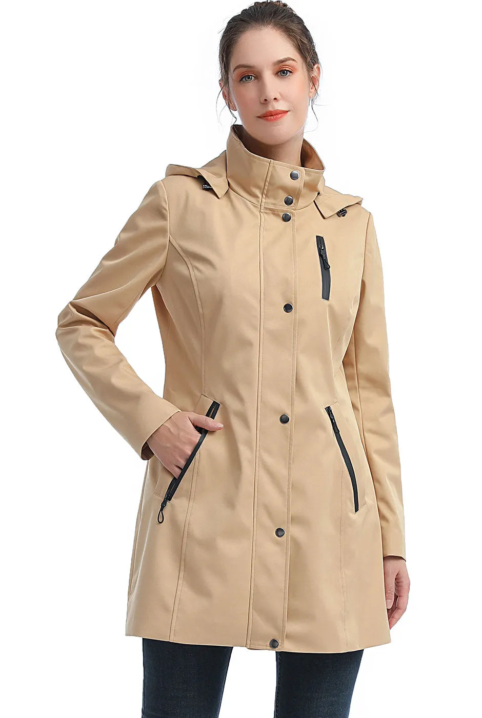 BGSD Women Easton Waterproof Hooded Anorak Jacket