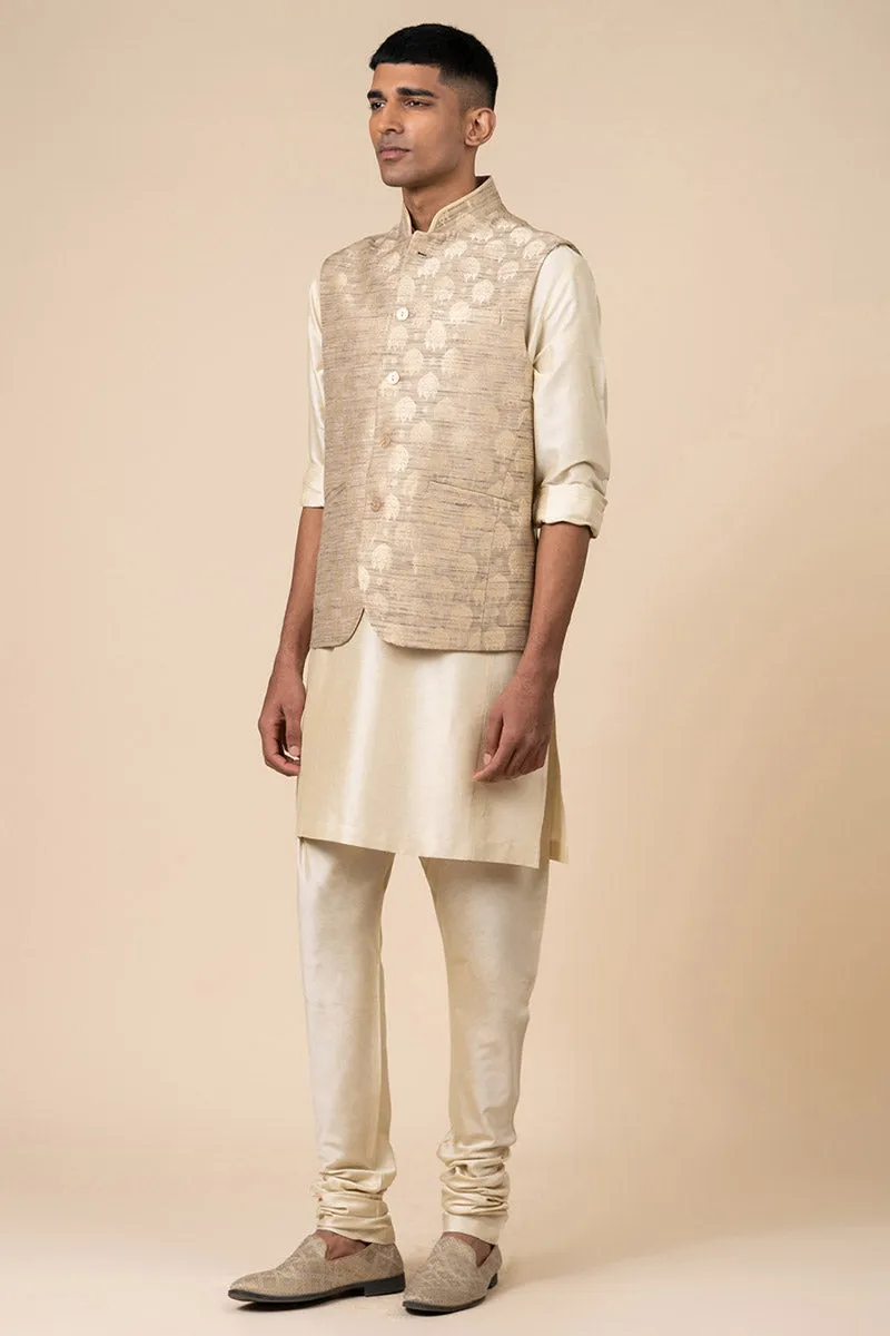 Brocade Kurta Bundi Set