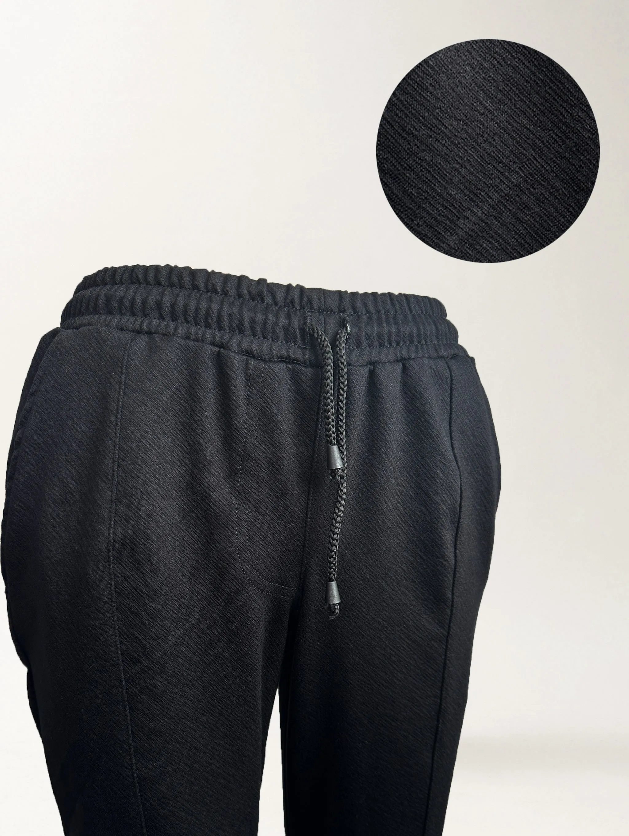 Brooklyn Pant - Black Bevel Ponte