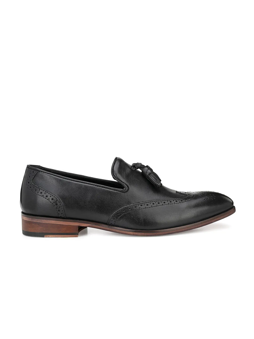 Bruce Black Tassel Loafers