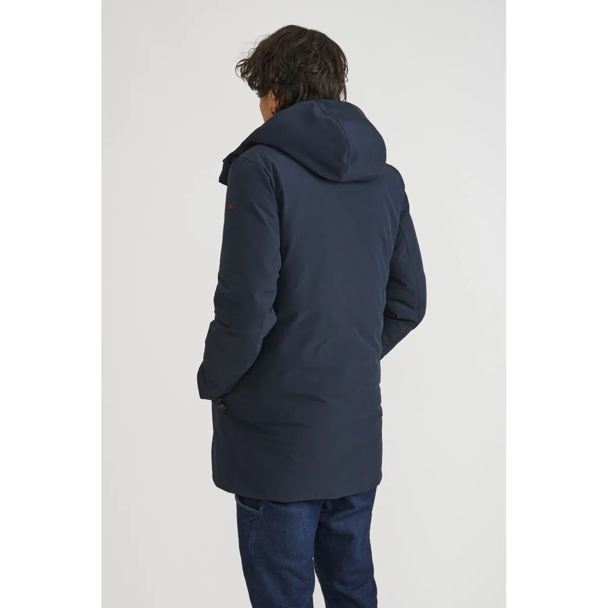 Canadian Parka for men with zip pockets and hood City CN.G221352/DKNAV dark blue 