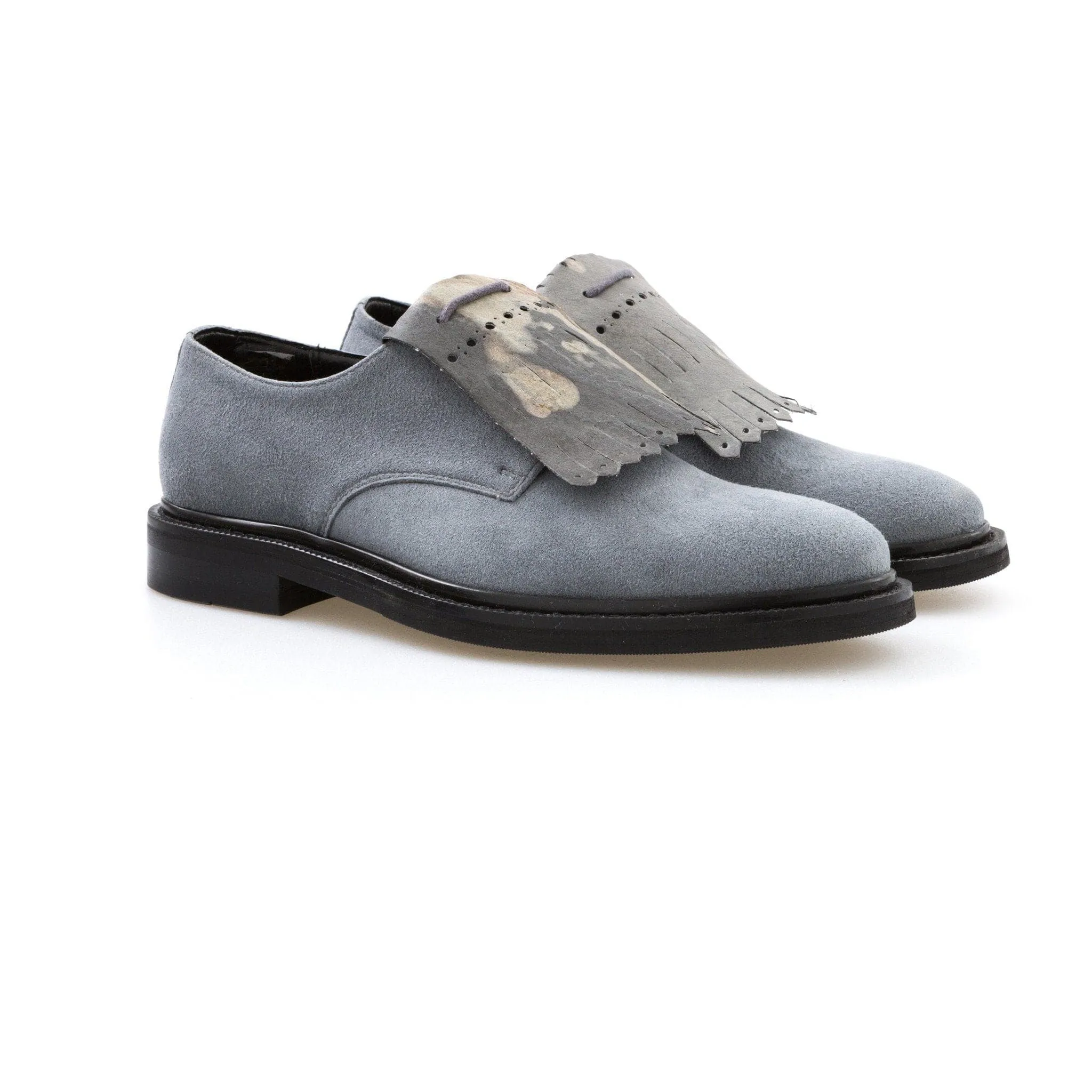 'Daniella'  vegan women's Derby by Bourgeois Boheme - grey suede