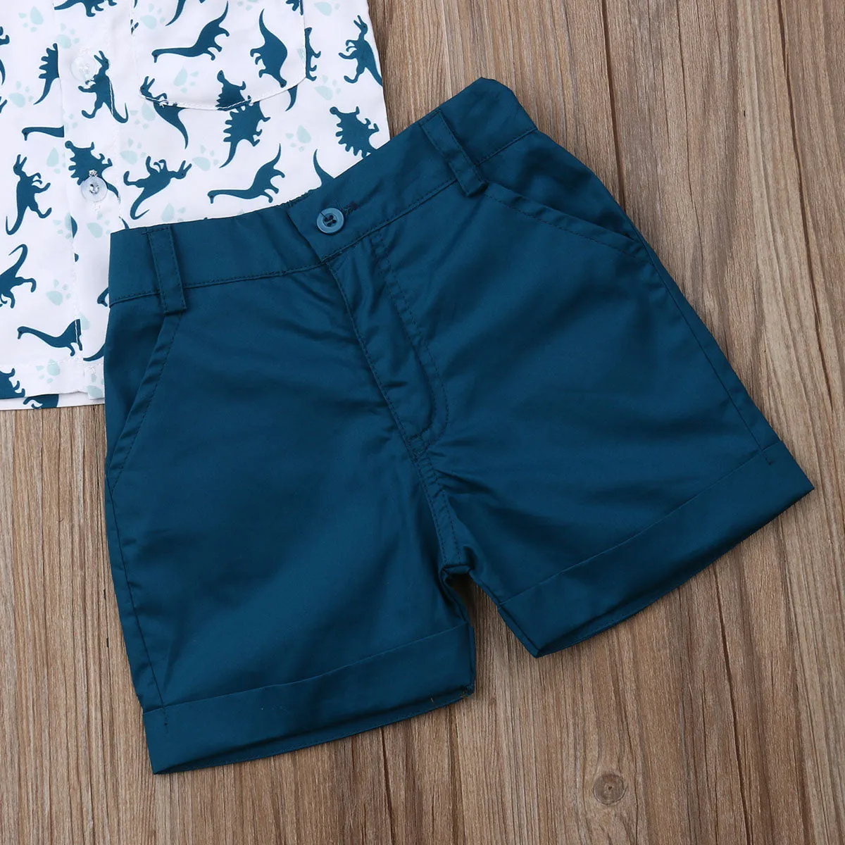 DINOSAUR Blue Summer Outfit