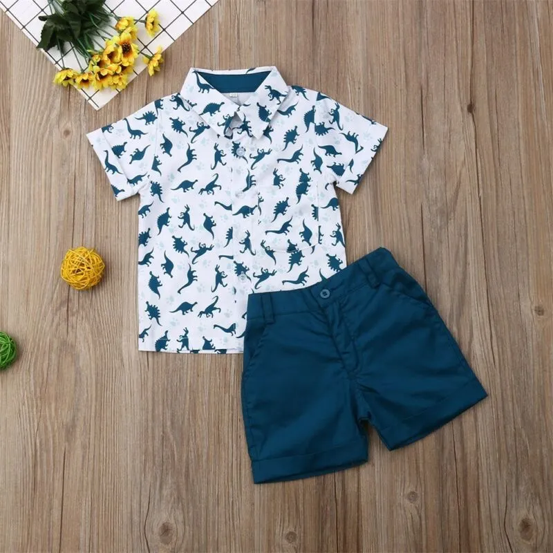 DINOSAUR Blue Summer Outfit