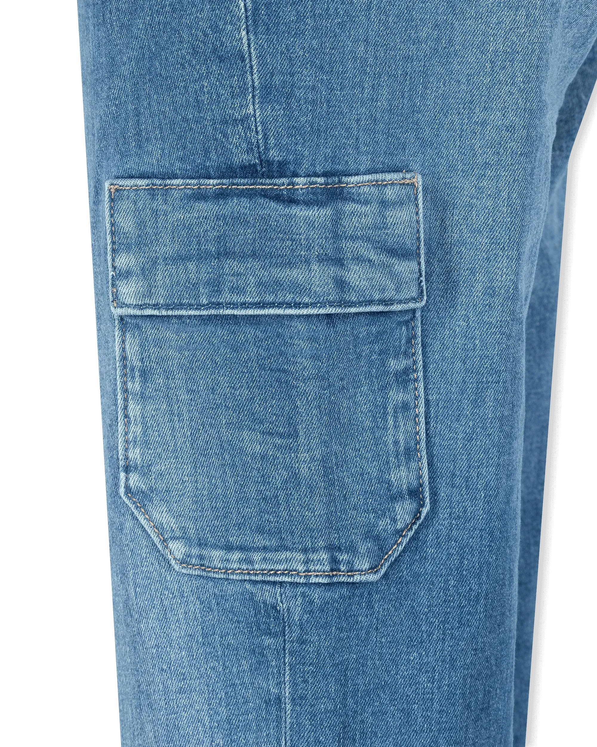 Dion 32" Cargo Flare Jeans