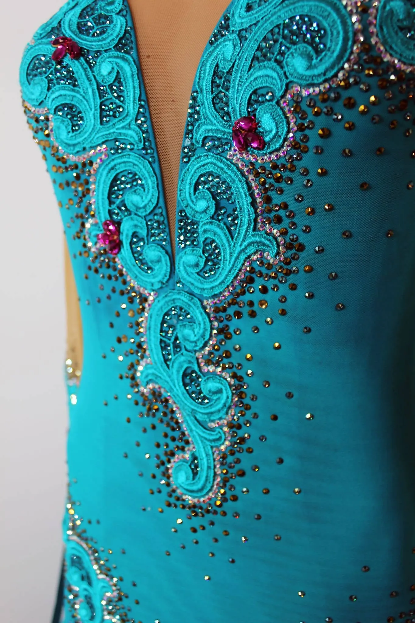 EM Couture Blue  Ballroom Dress