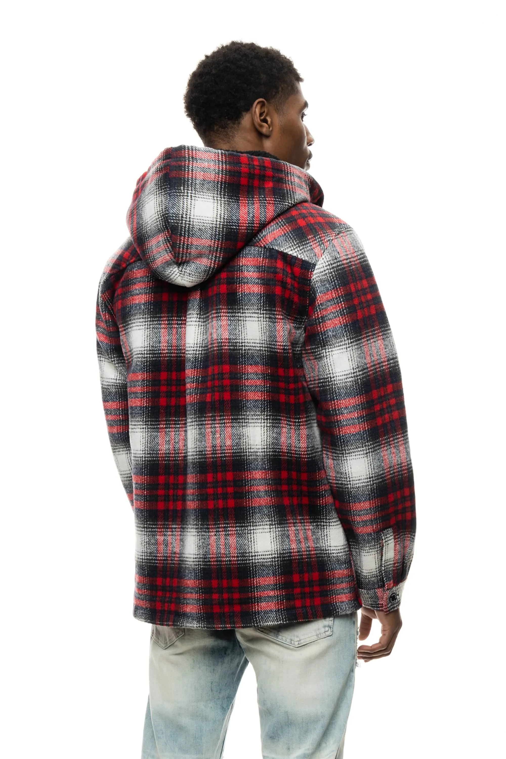 Flannel Shacket - Red