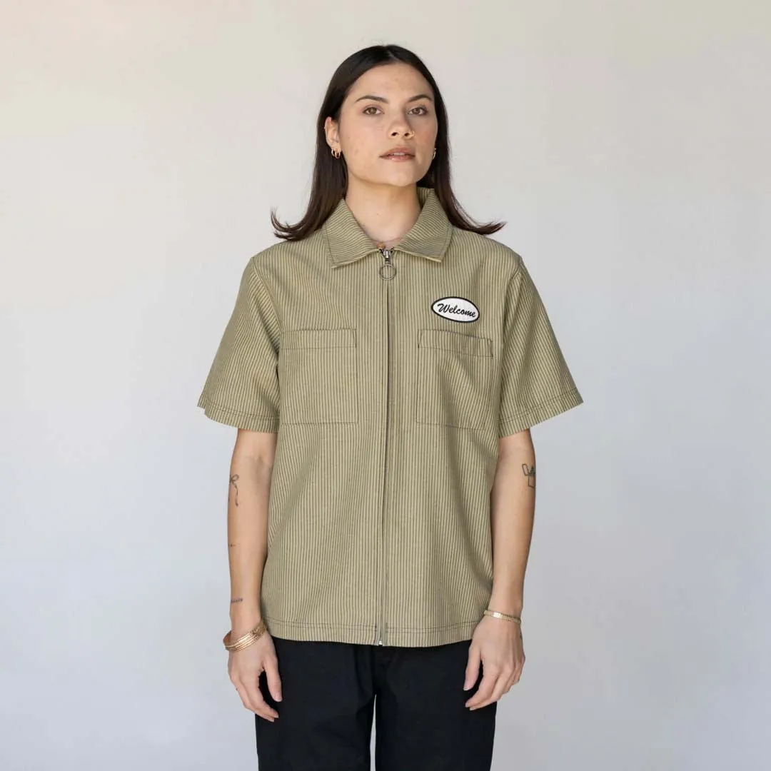 Garage Oxford Shirt W/ Embroidered Patch - Cedar