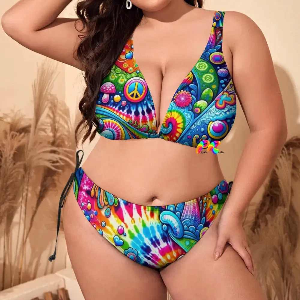 Hippie Harmony Rave Plus Size Bikini