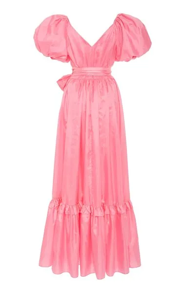 Ida Ruffled Taffeta Gown