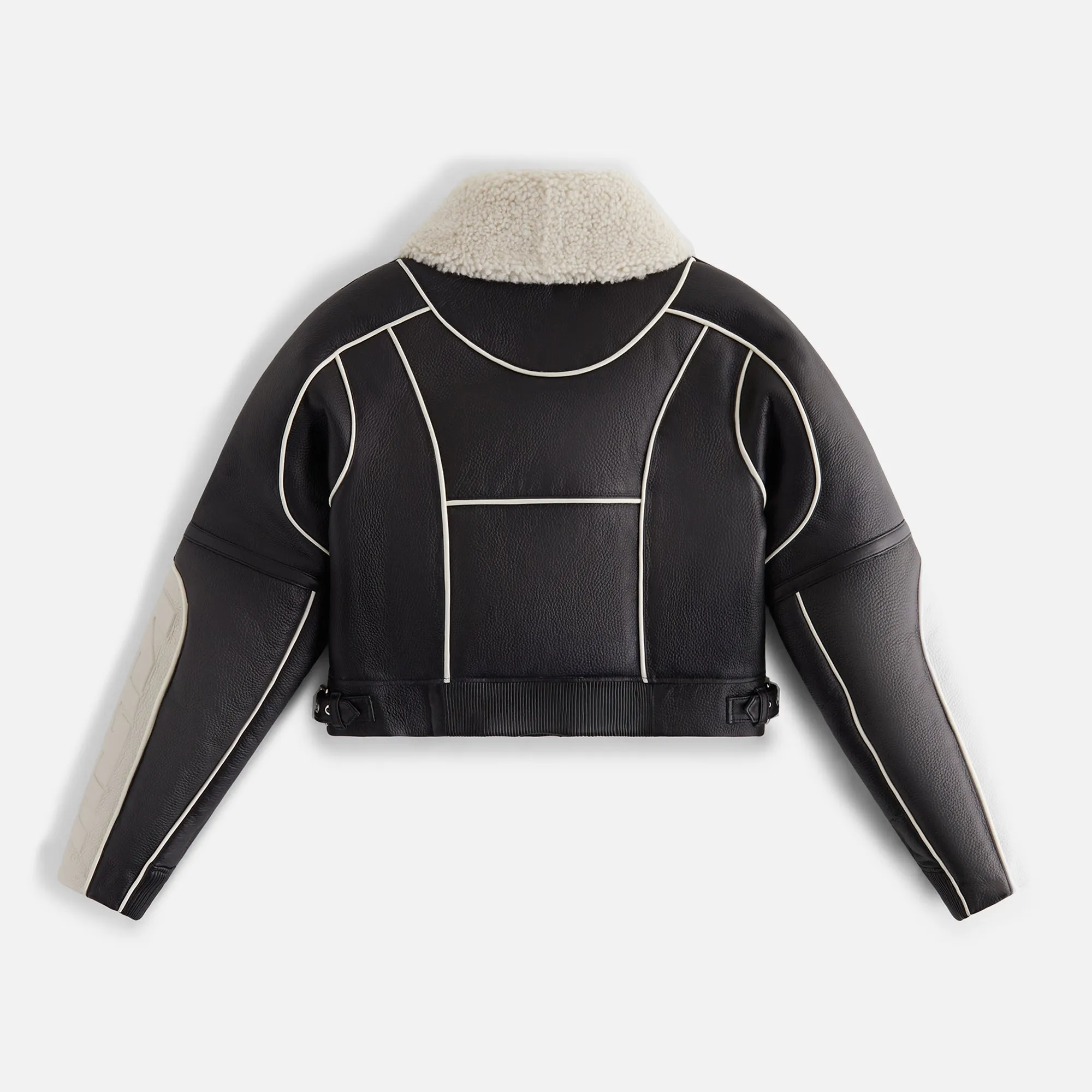 Kith Women Amani Moto Shearling Bomber - Black