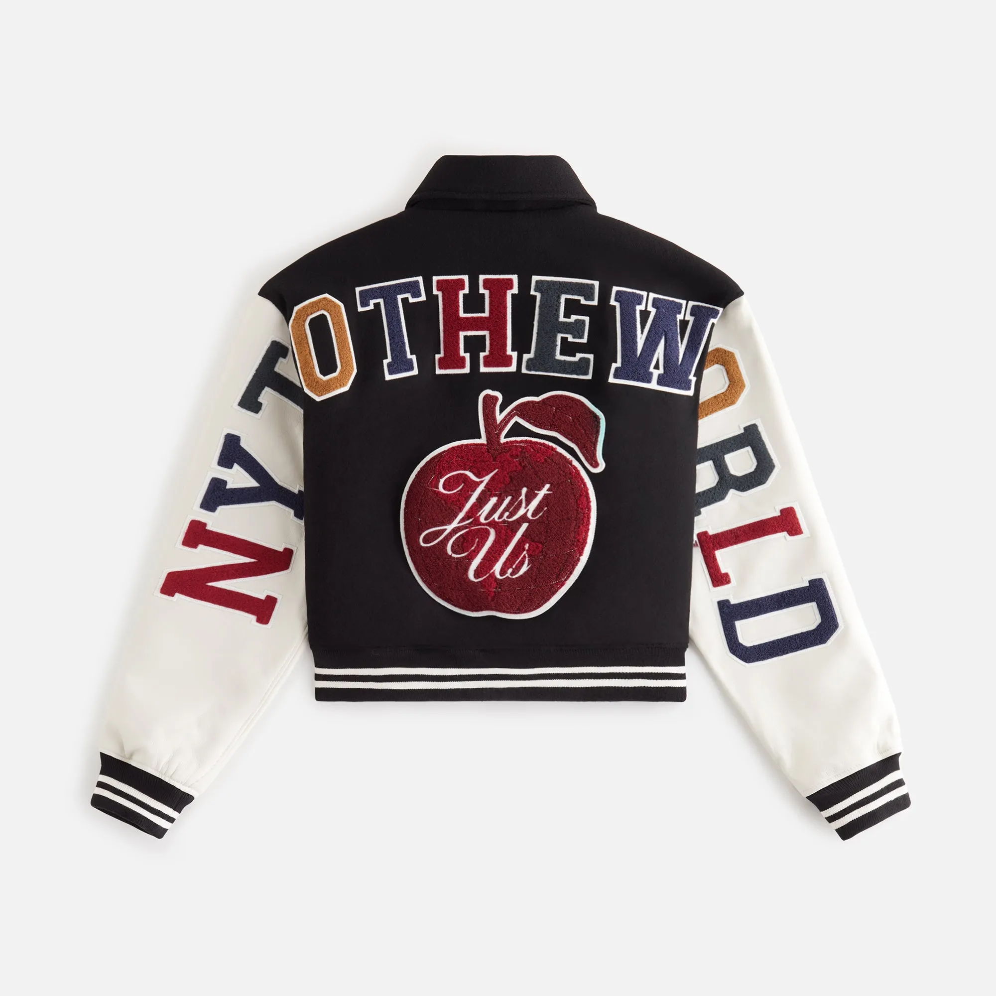 Kith Women Campbell Cropped Varsity Jacket - Black