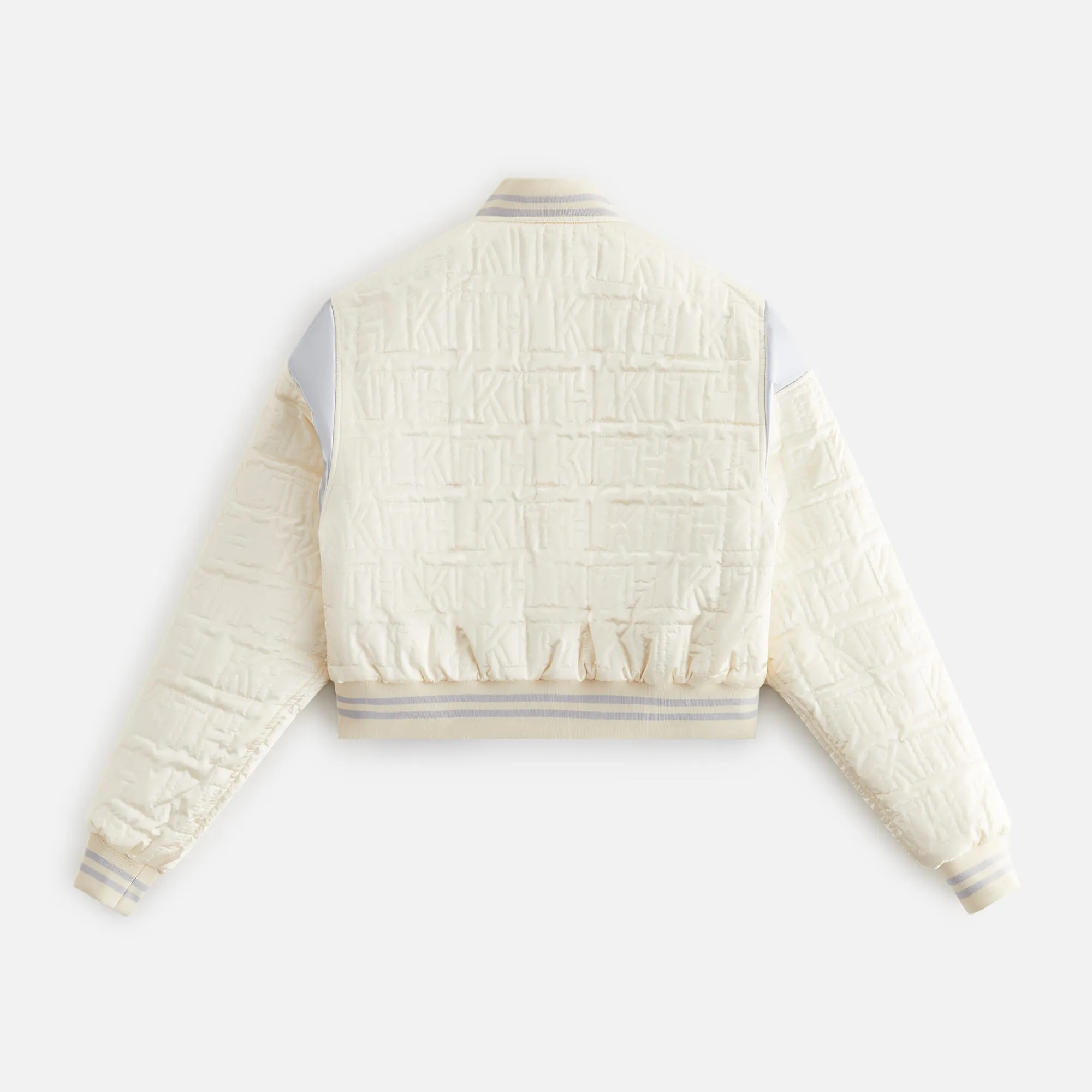 Kith Women Landry Cropped Varsity Bomber - Kyanite