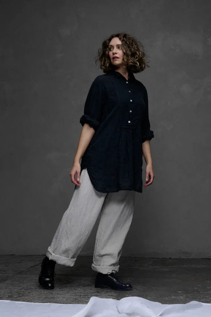 Metta - Francoise Night Shirt - Light Linen