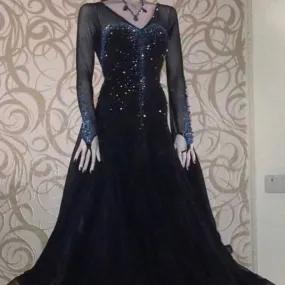 New Black Standard Ballroom Dress