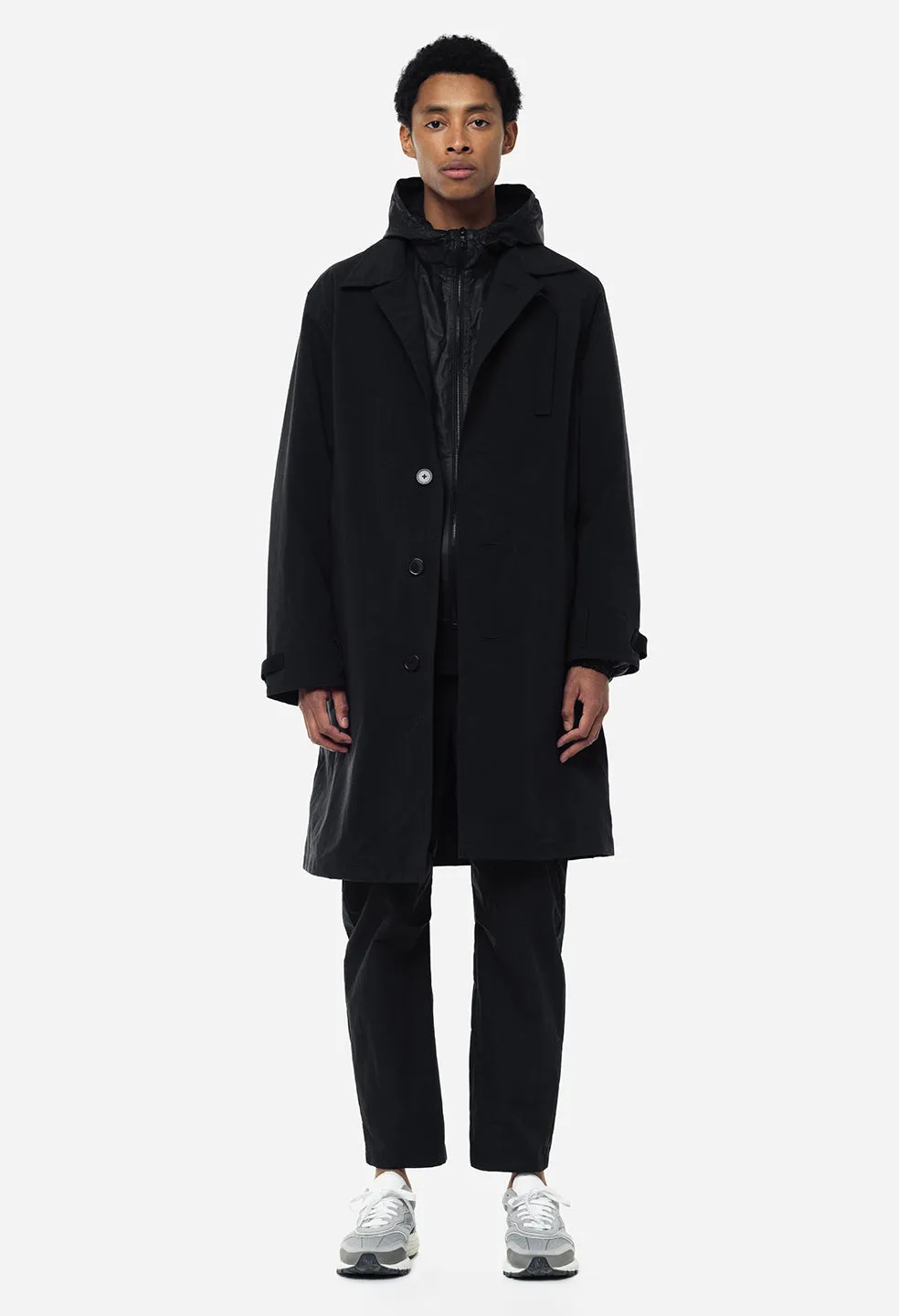 Nylon Spring Coat / Black