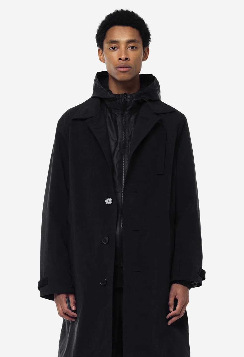 Nylon Spring Coat / Black