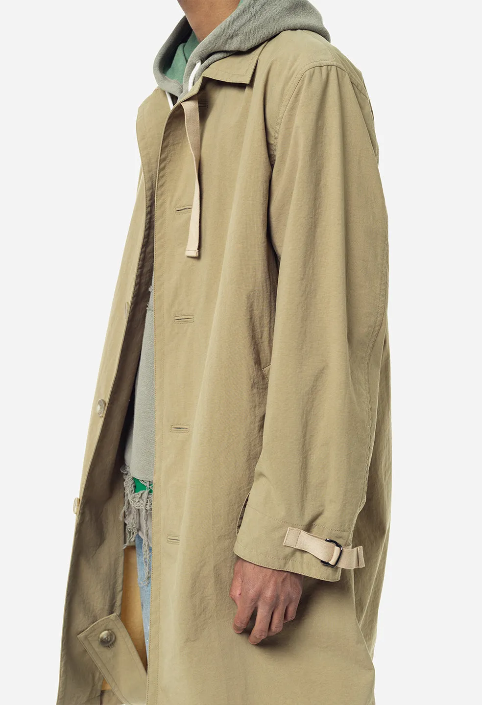 Nylon Spring Coat / Tan