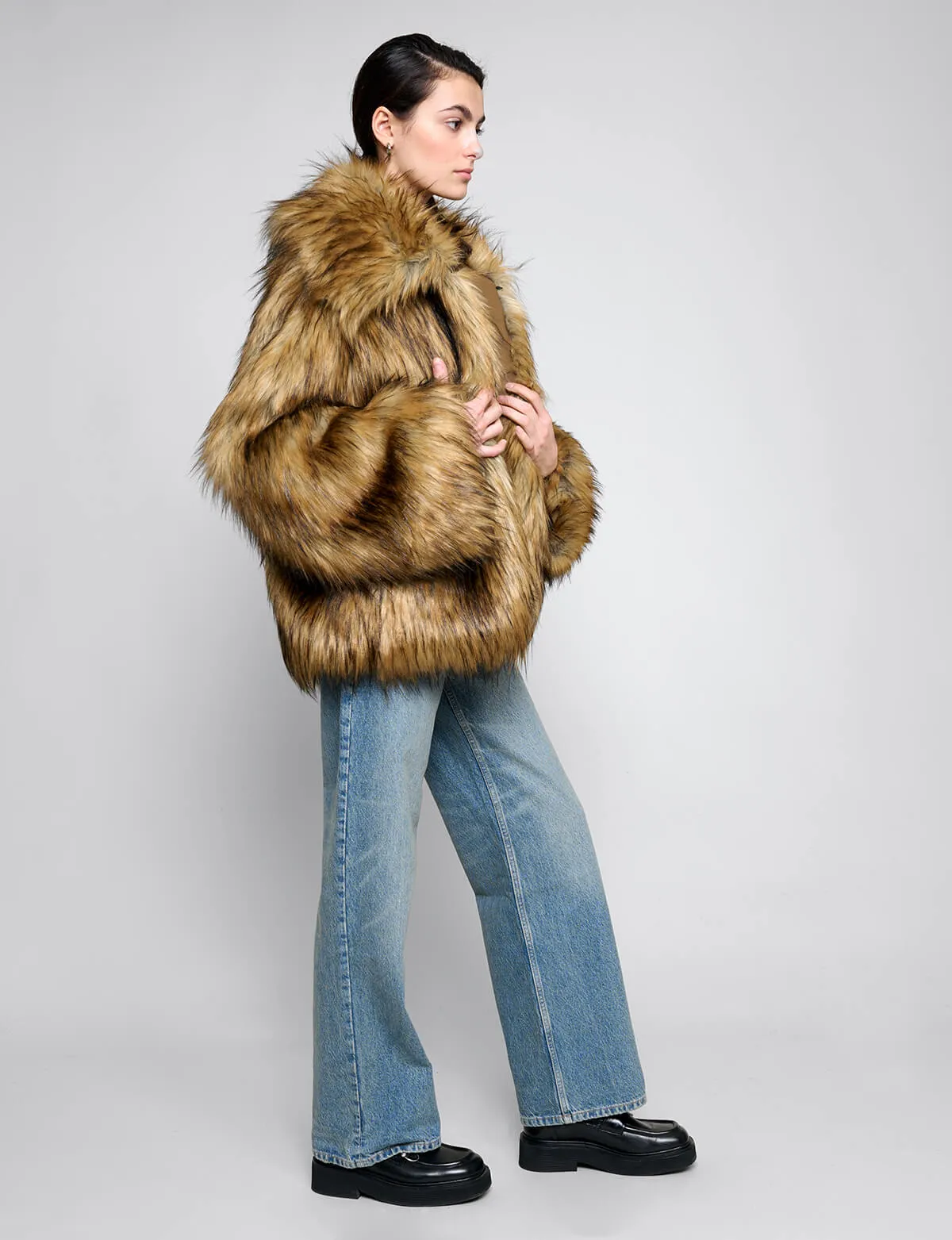 Phoebe Faux Fur Coat-BESTSELLER