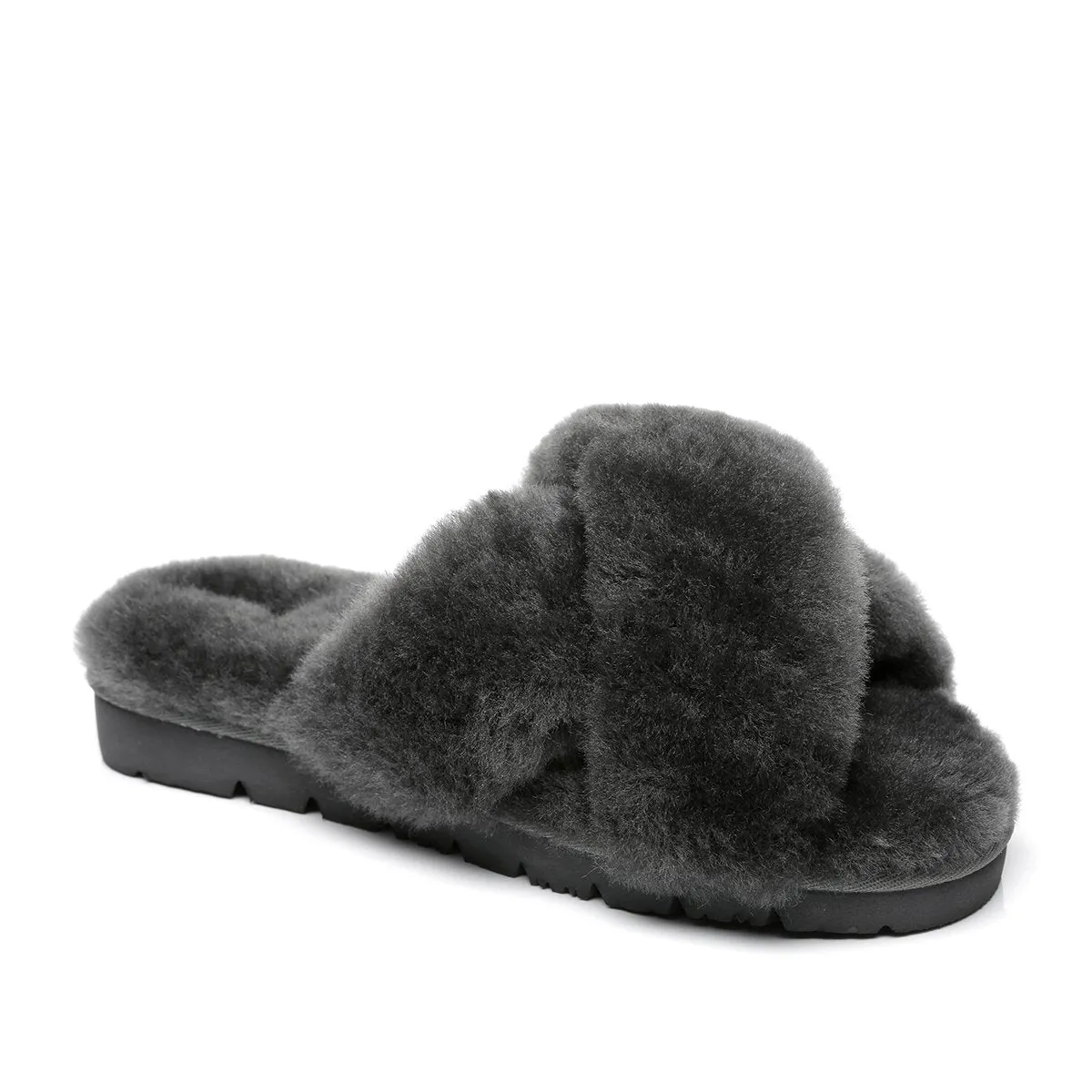 Premium Cross Fluff Ultra Comfort Sole UGG Slippers