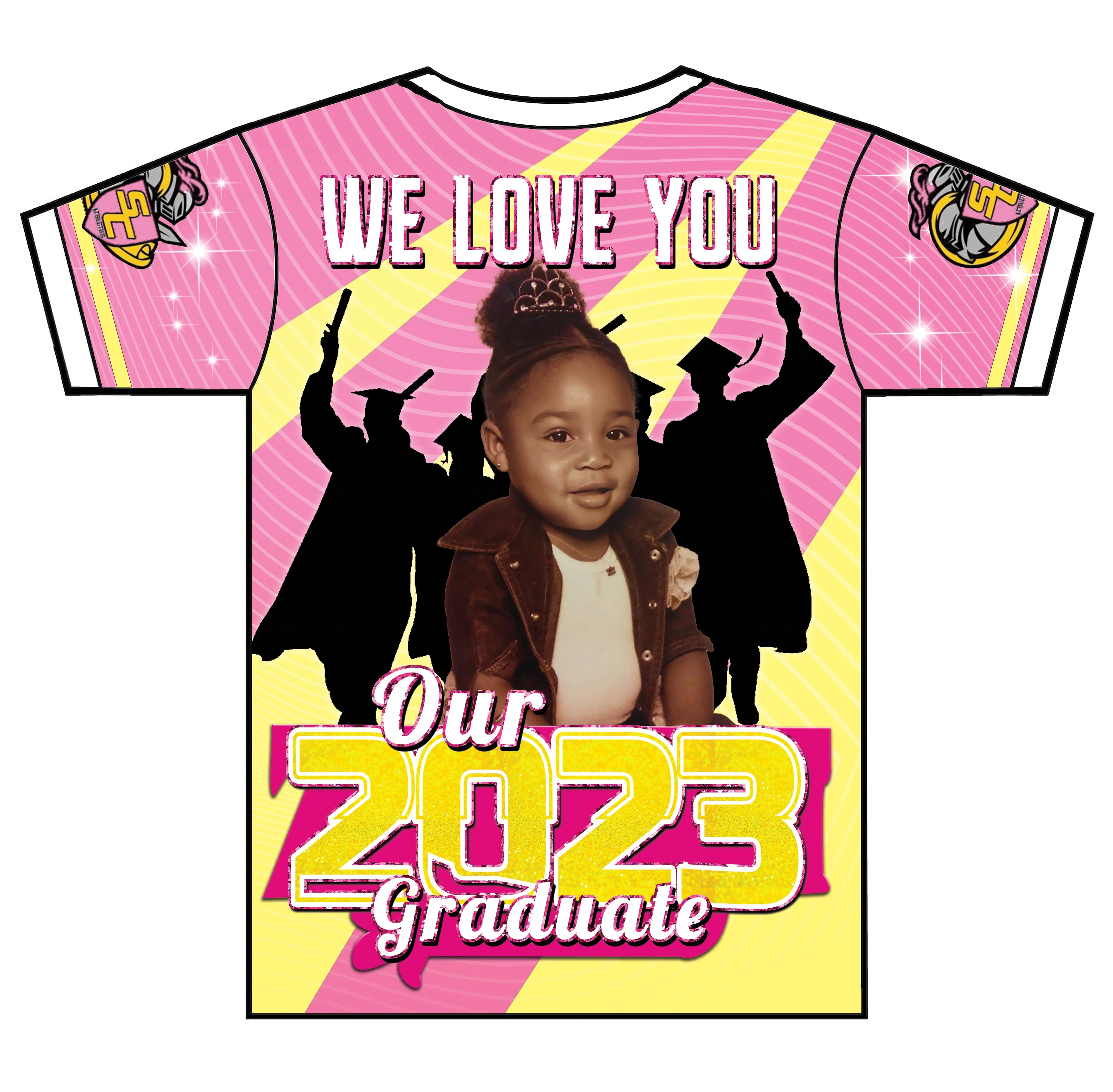 "Zariah" Custom Designed Graduation 3D shirt