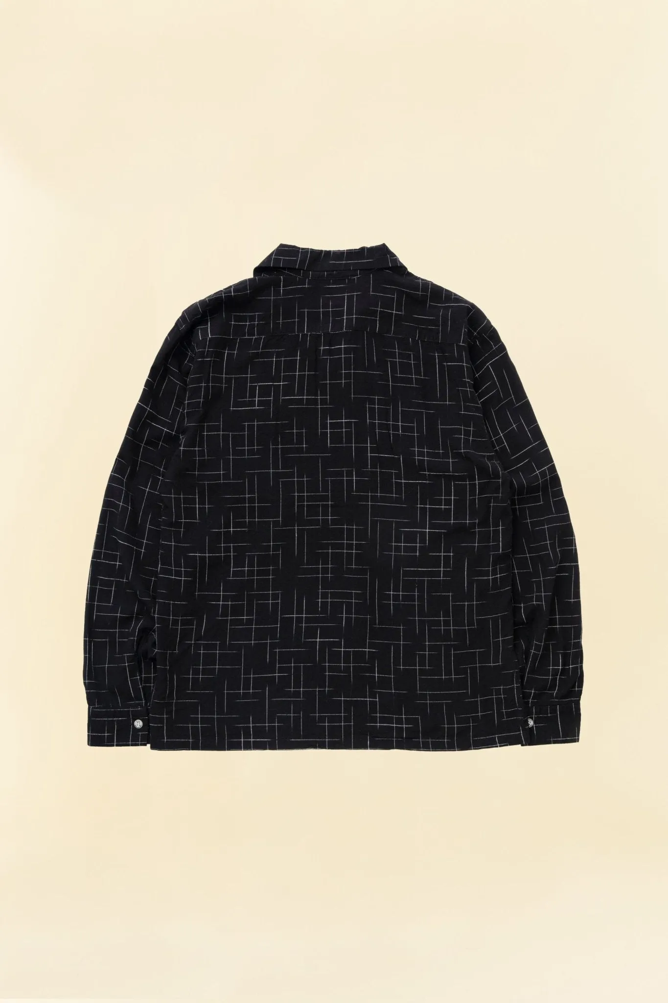 Rats Kasuri Rayon Shirt - Black