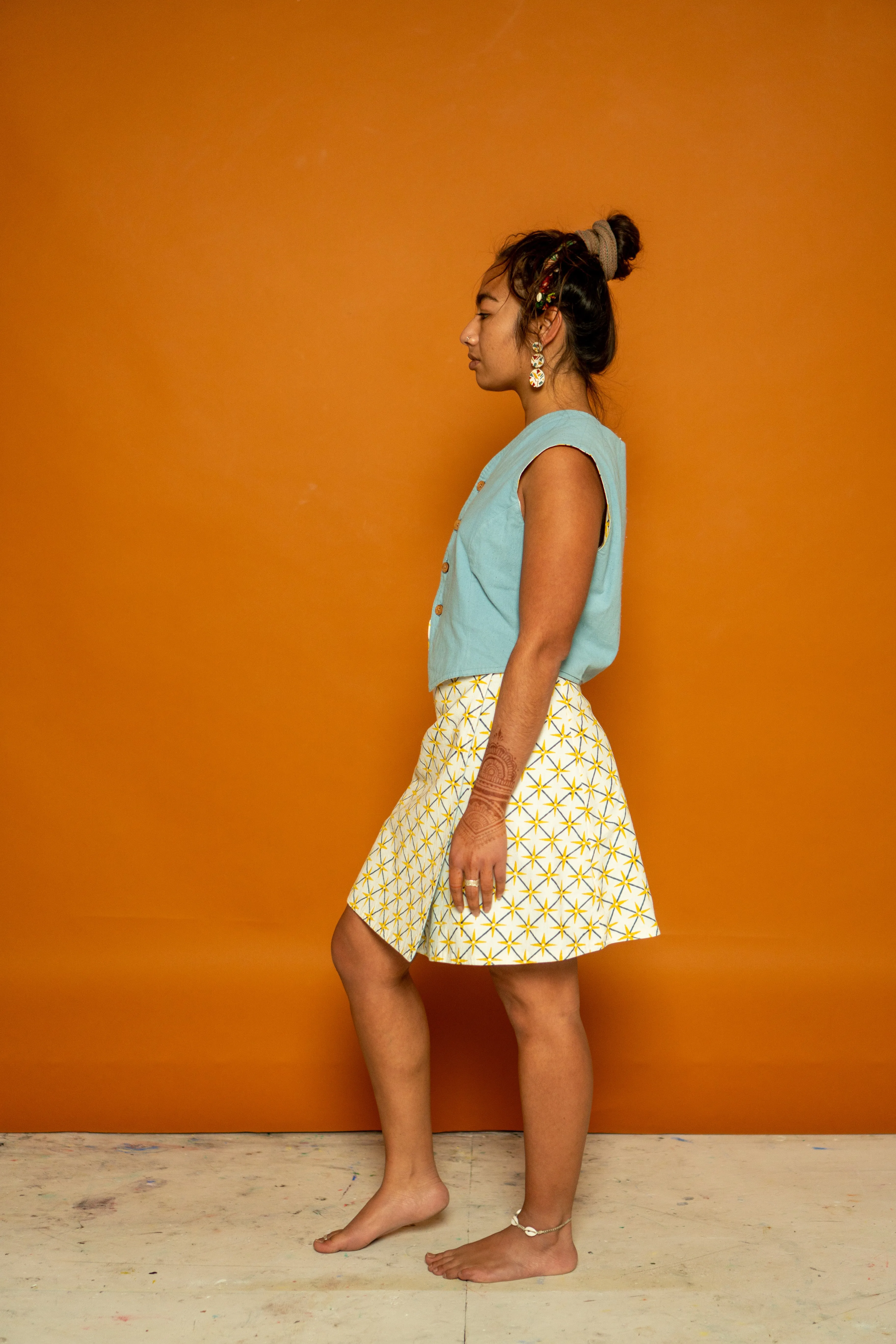 Reversible Skirt - Star Print