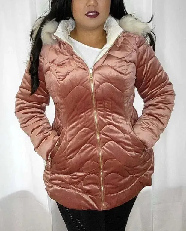 Reversible Winter Coat | Mid-Length Hooded