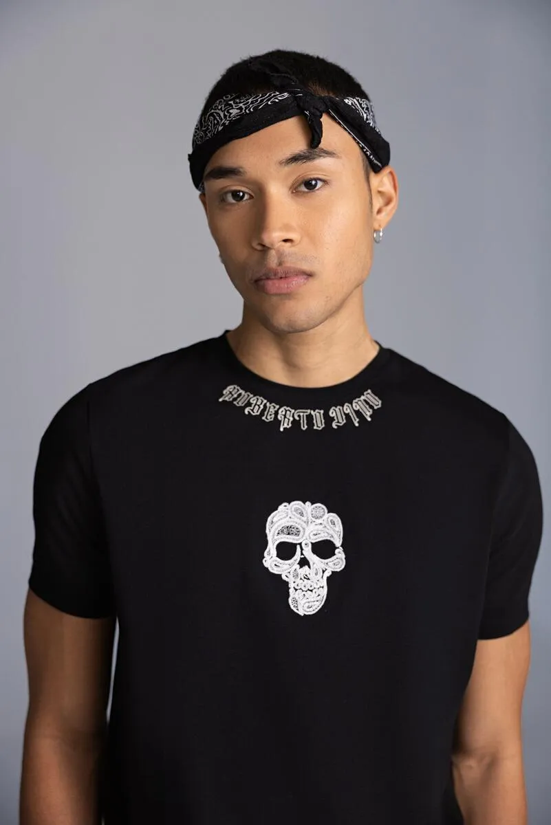 ROBERTO VINO Skull T-shirt (BLACK)