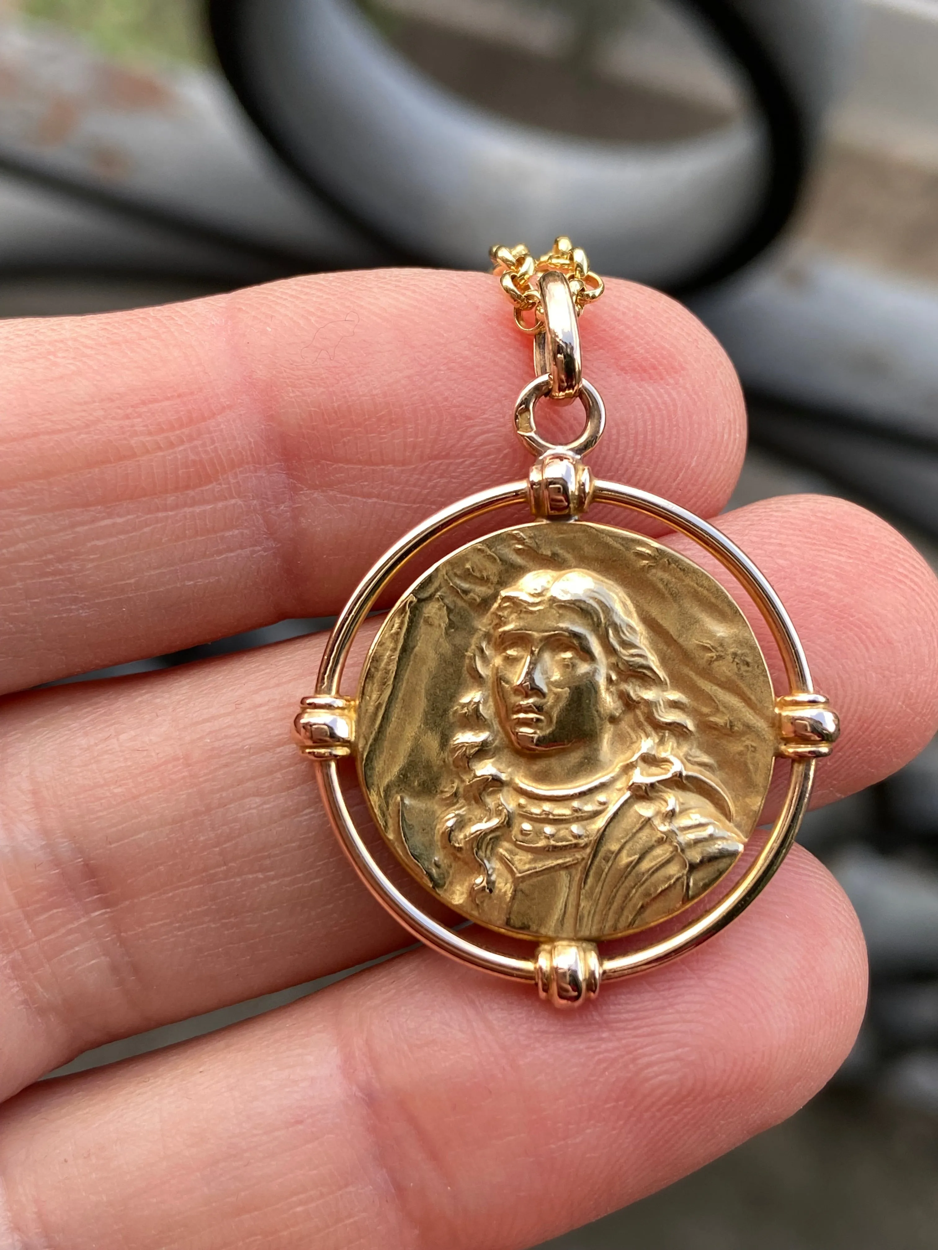 Saint Joan of Arc Medal Pendant