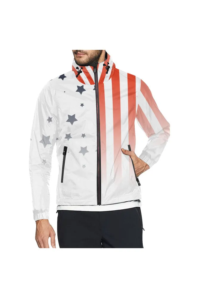 Star Spangled Cover All Over Print Windbreaker for Men (Model H23)