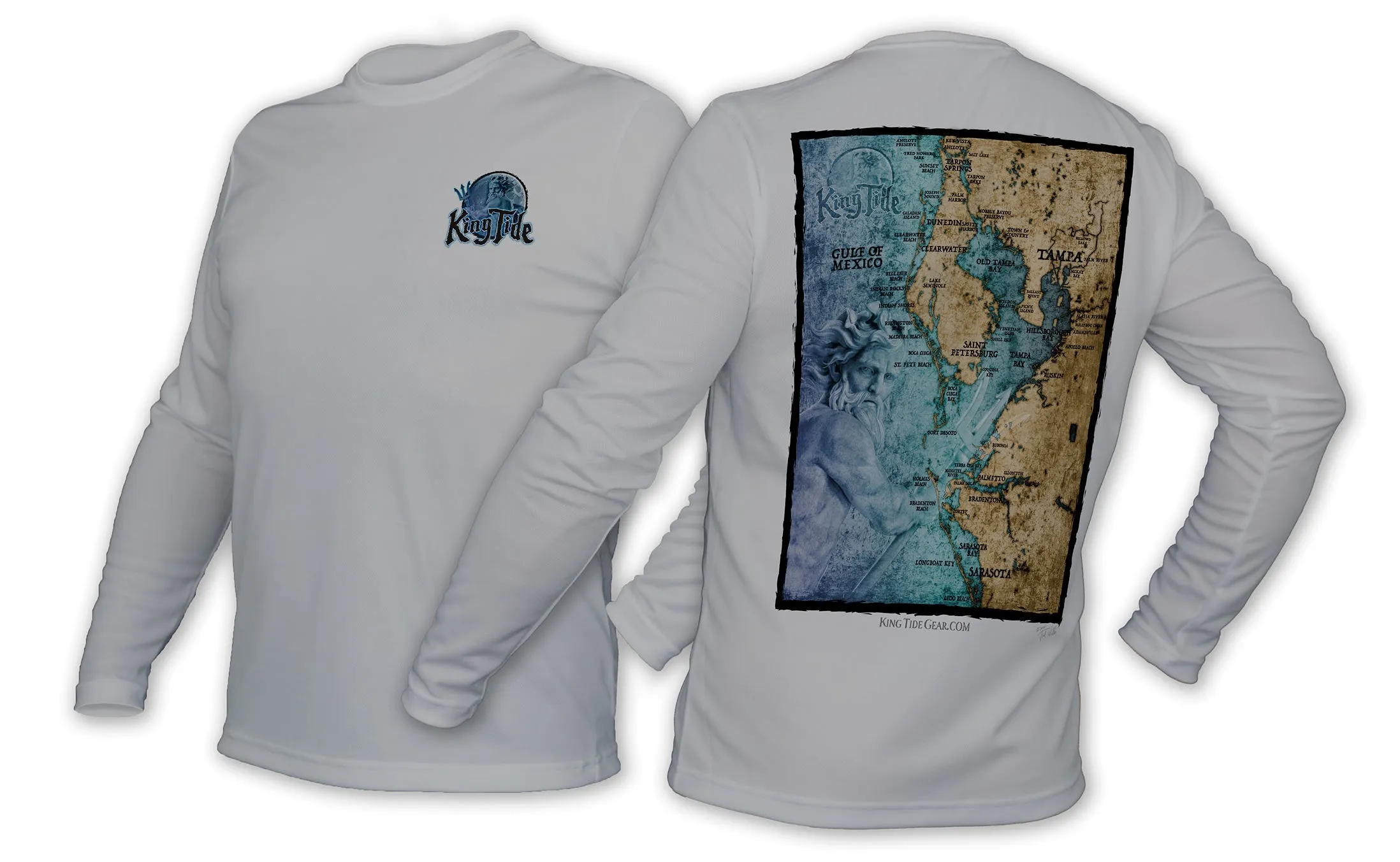 Tampa, FL / King Tide Blue Moon Chart Shirt