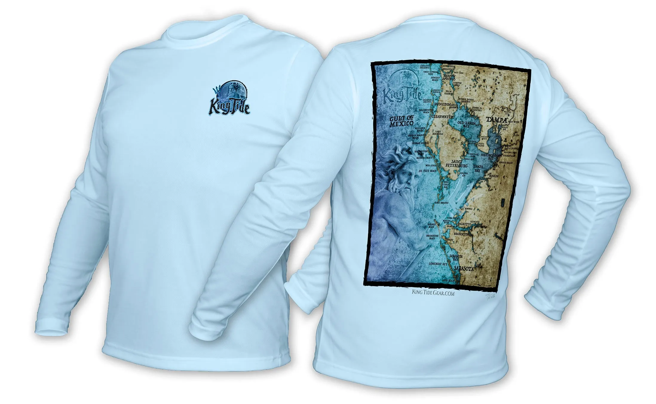 Tampa, FL / King Tide Blue Moon Chart Shirt