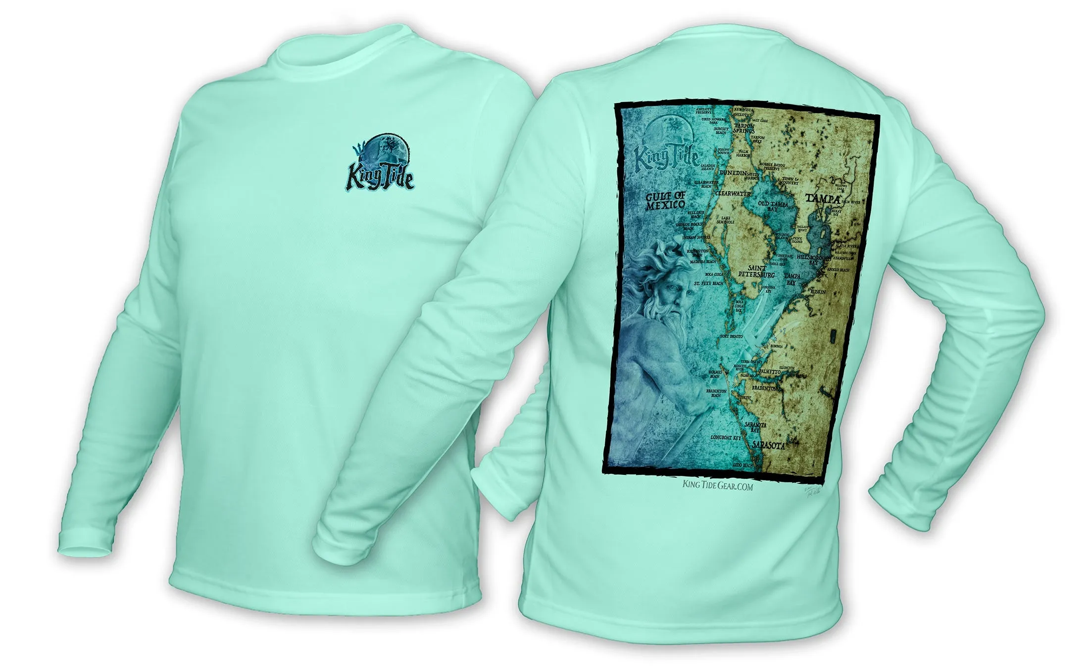 Tampa, FL / King Tide Blue Moon Chart Shirt