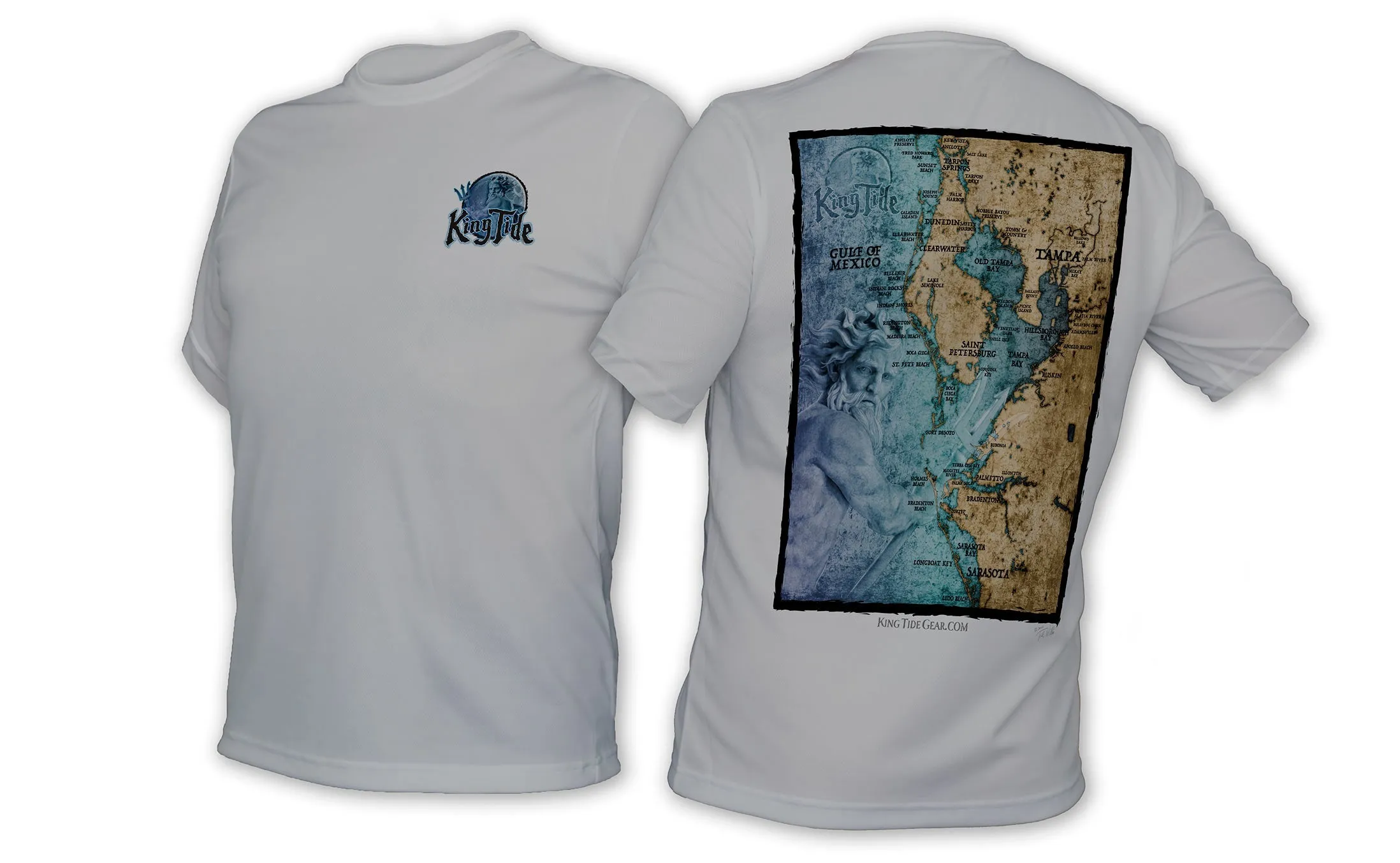 Tampa, FL / King Tide Blue Moon Chart Shirt