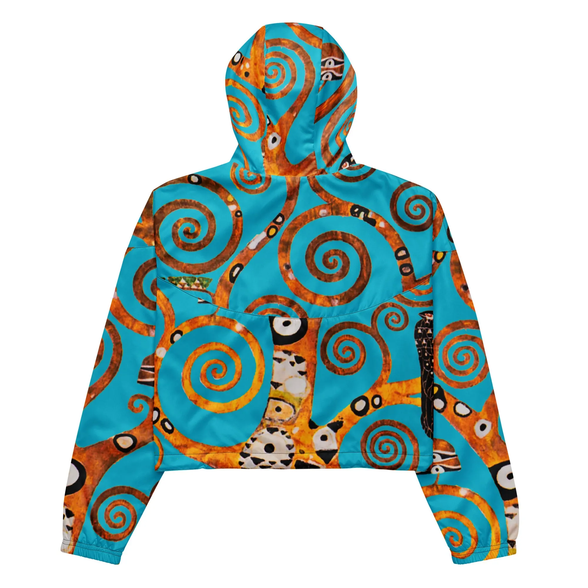 Tree of Life Gustav Klimt Women’s cropped windbreaker