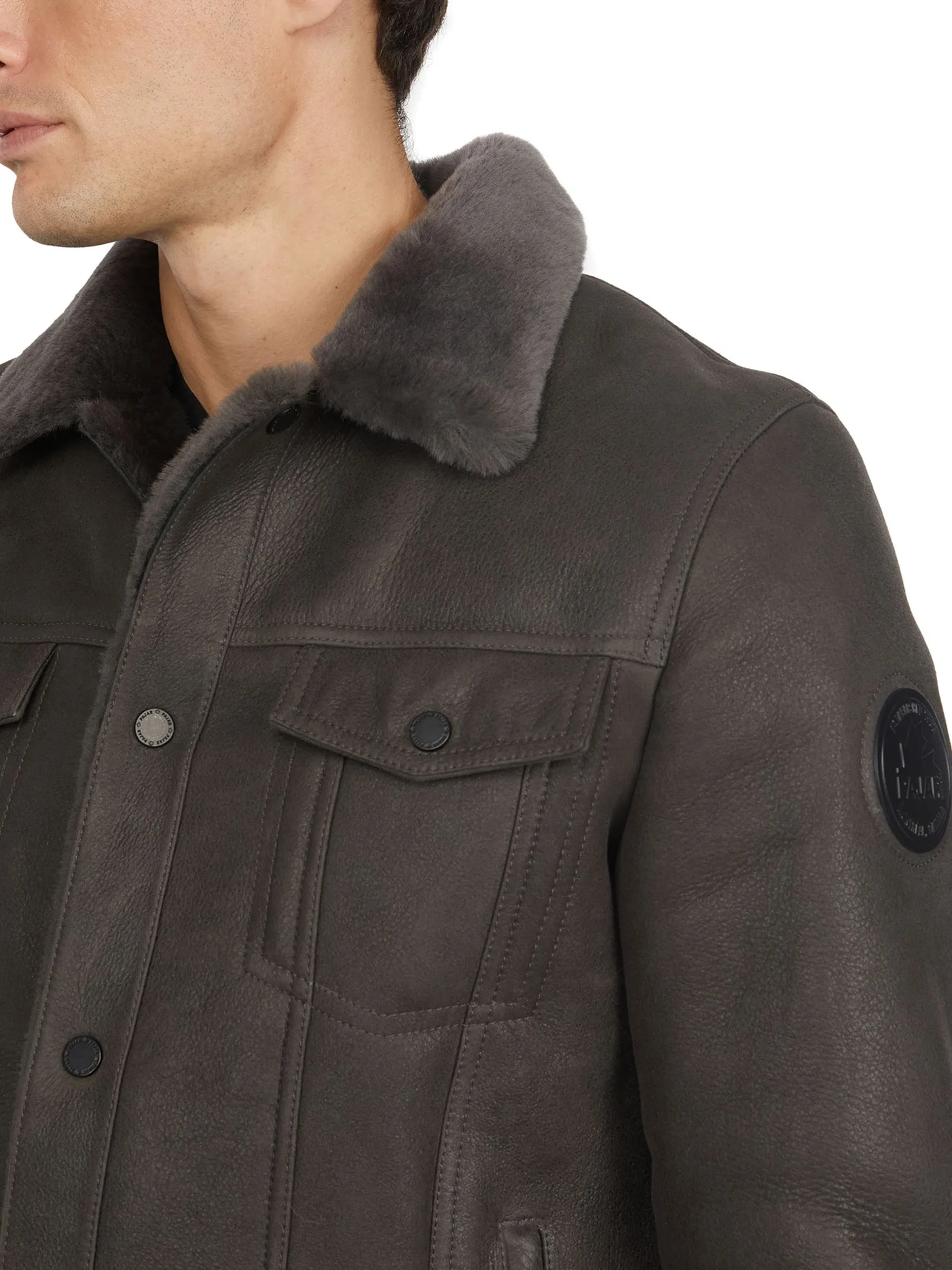 Trucker Men's Sheepskin Coat