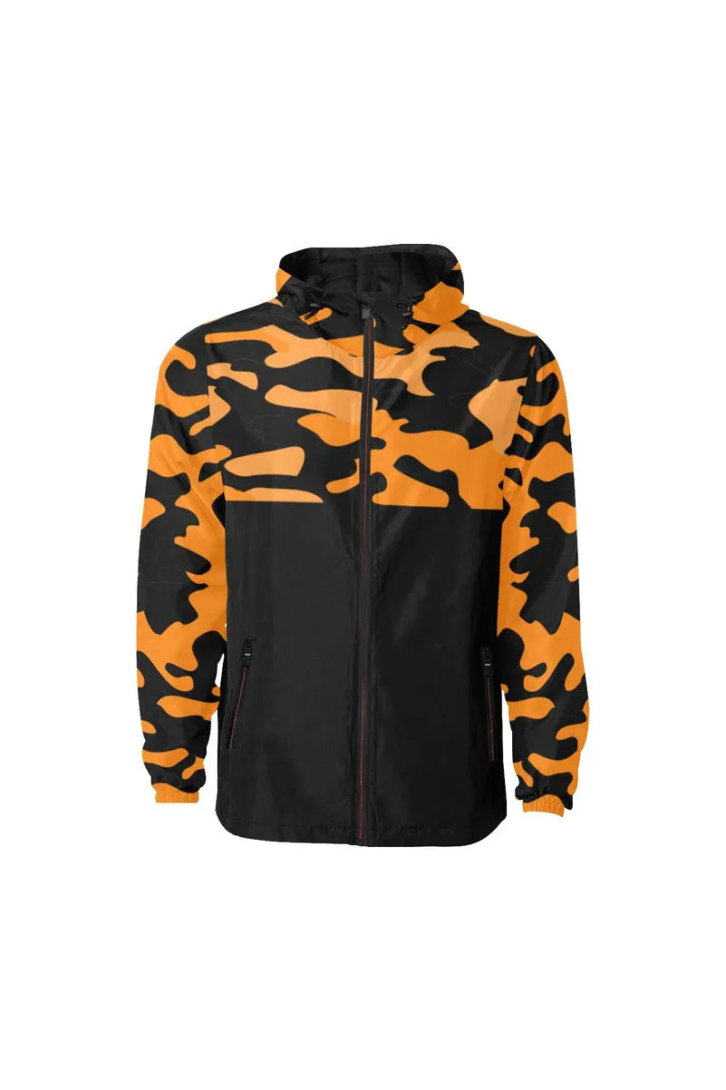 tumeric black camo sleeves All Over Print Quilted Windbreaker for Men (Model H35)