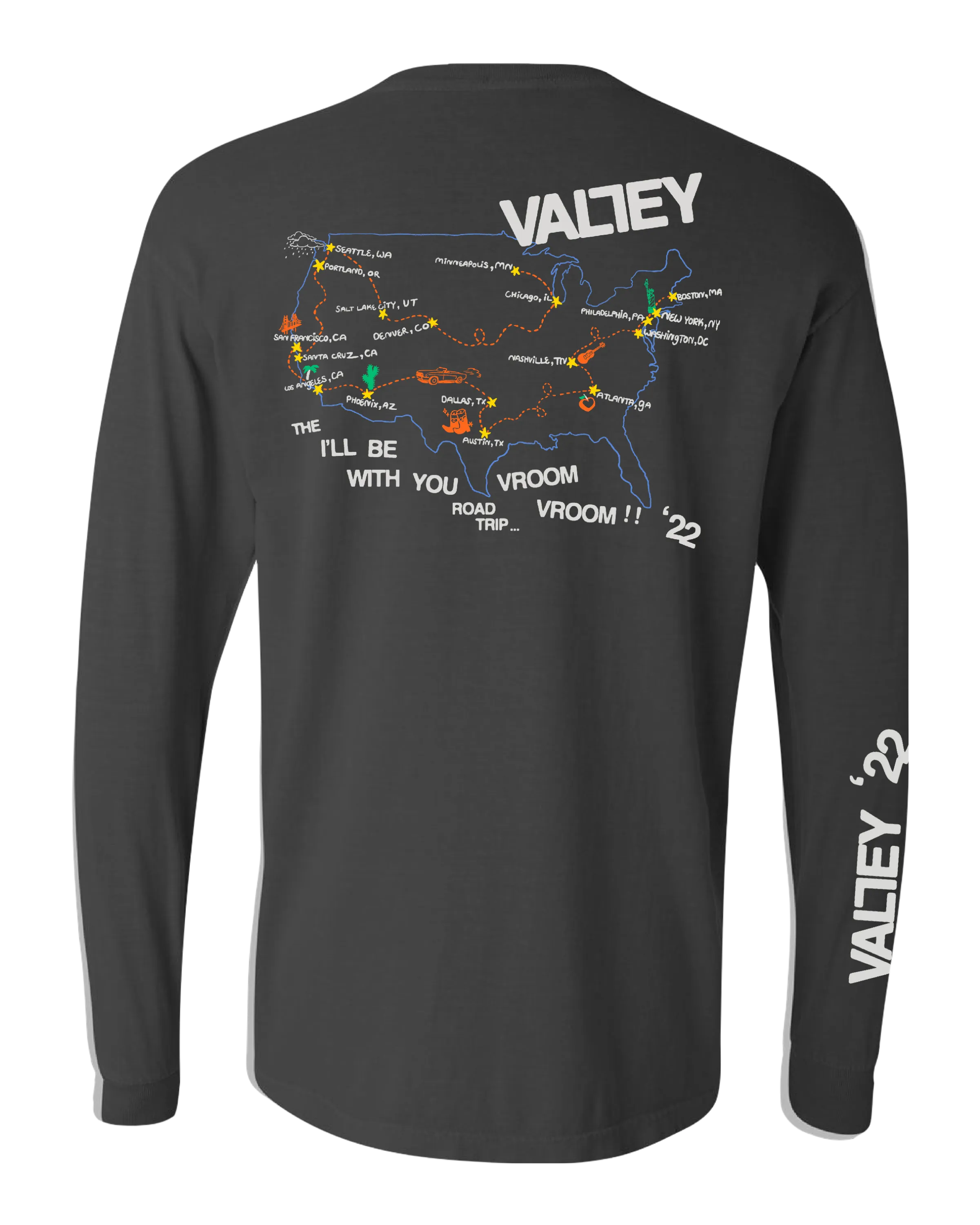 Valley 2022 Long Sleeve Tour Tee