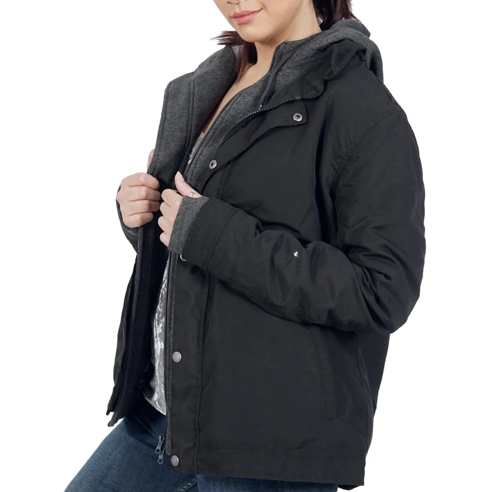 Vanessa Black Hooded Jacket