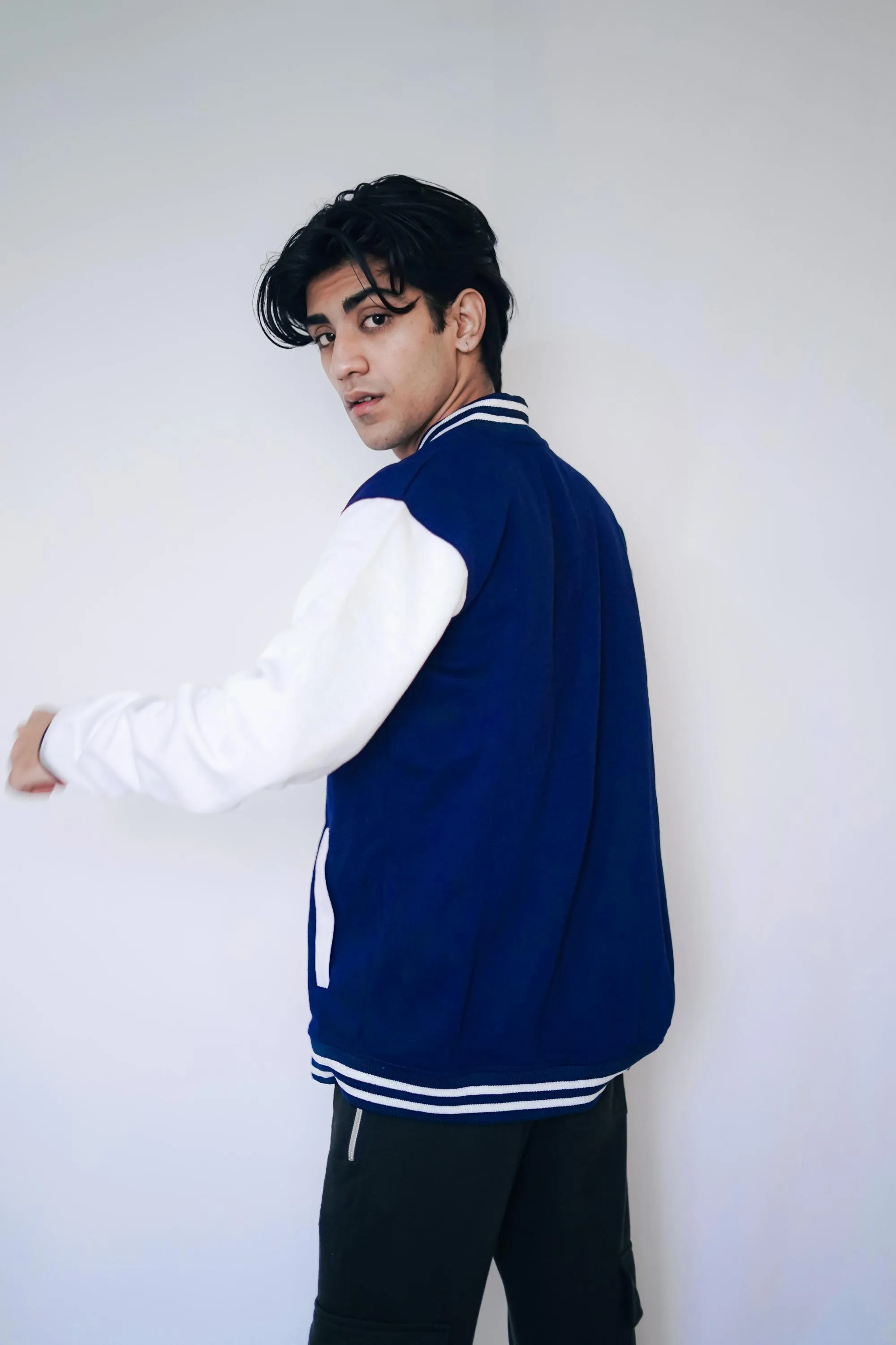 Varsity Bomber Jacket - Royal Blue - UNISEX